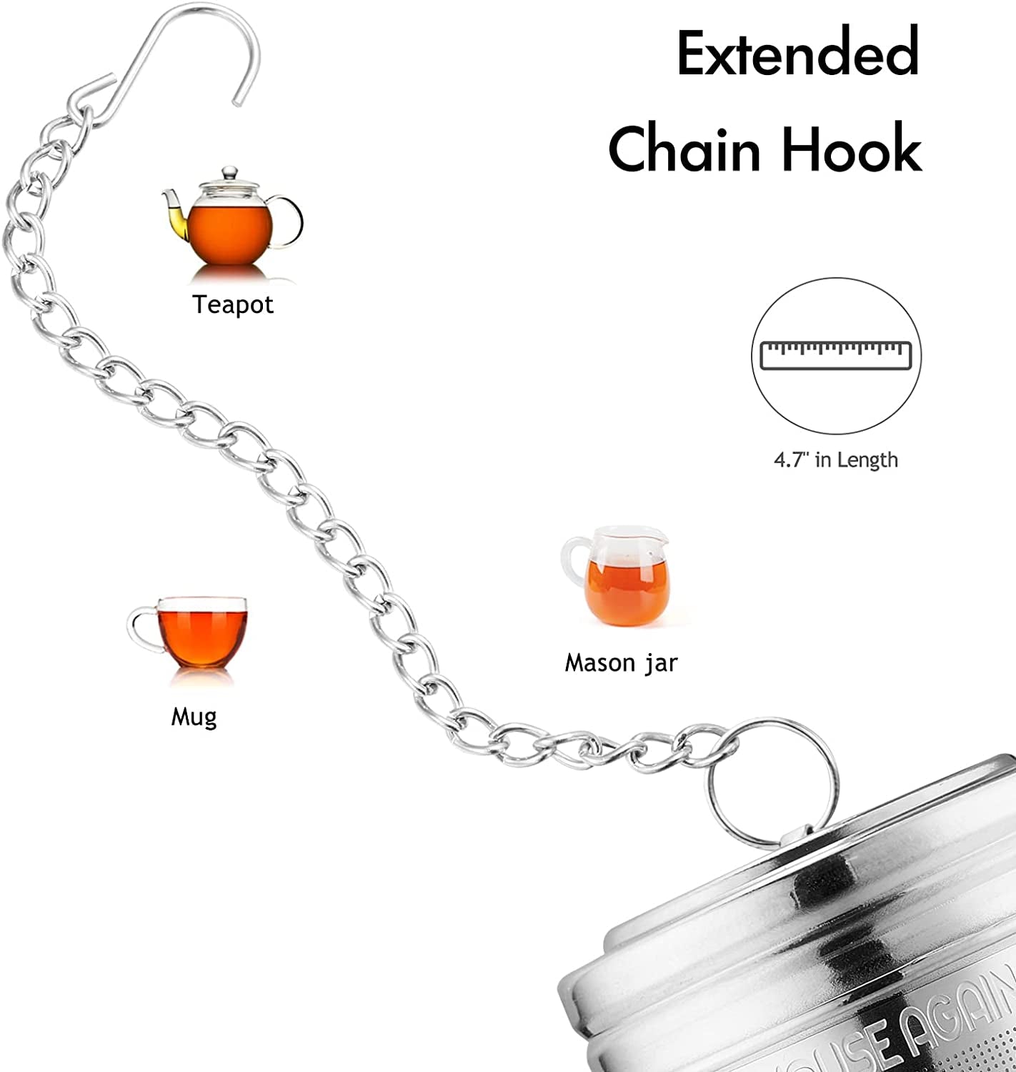 best tea infuser for loose tea chain hook
