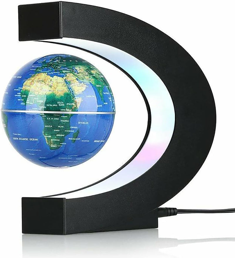 Floating Globe Lamp Magnetic Levitation with LED Light – Smart Desk Decor & Unique Tech Gift