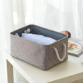 Large Storage Baskets 2 Pack – Grey Fabric Organizer Cubes for Closet, Shelves & Playroom