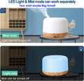 Ultrasonic Oil Diffuser 300ml – Aroma Humidifier, Auto-Off, Color-Changing LED