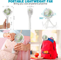 Rechargeable Portable Fan for Stroller, Crib & Car Seat, Clip-On 360° Rotating Fan, 4000mAh