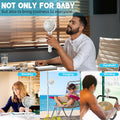 Rechargeable Portable Fan for Stroller, Crib & Car Seat, Clip-On 360° Rotating Fan, 4000mAh