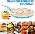 Dinosaur 7-Cup Egg Pan – Nonstick Omelet & Pancake Mold for Kids